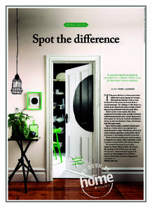 Spot the difference A simple black semicircle transforms a classic white door in this easy decor solution WORDS PENNY HARRISON