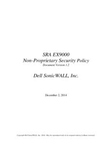 Microsoft Word - 217f - Dell SonicWALL SRA EX9000 Security Policy.doc