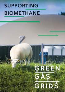 SUPPORTING BIOMETHANE What is green gas? Biomethane or green gas is produced through fermentation or
