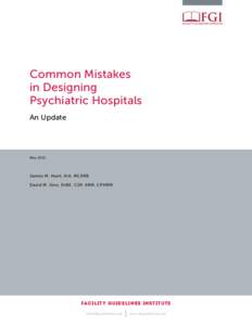 Common Mistakes in Designing Psychiatric Hospitals An Update  May 2015