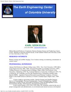 Nickolas Themelis: Director, Earth Engineering Center  The Earth Engineering Center of Columbia University    