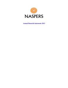 Annual financial statements 2013  CONSOLIDATED AND COMPANY ANNUAL FINANCIAL STATEMENTS INDEX STATUTORY REPORTS