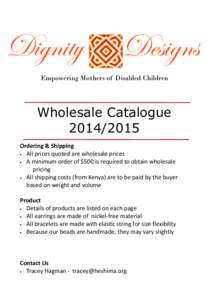 Dignity  Designs Empowering Mothers of Disabled Children