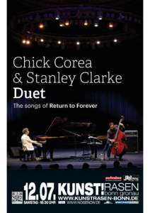 Chick Corea & Stanley Clarke Duet The songs of Return to Forever.