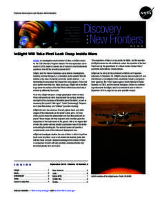 National Aeronautics and Space Administration  Discovery New Frontiers A N D