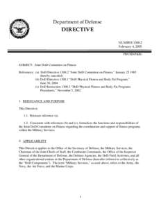 DoD Directive, February 4, 2005