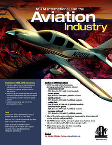 ASTM International and the  Aviation Industry