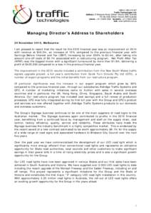 Managing Director’s Address to Shareholders 2015.doc