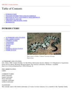Crotalus horridus: INTRODUCTORY