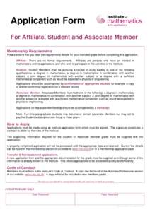 Please read the notes on applying for membership over leaf before