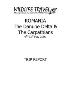 ROMANIA The Danube Delta & The Carpathians 9th-23rd MayTRIP REPORT