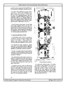 NASA Apollo Command Module News Reference  NASA Apollo Program Historical Information Page 0161 of 0313