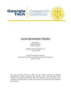 Access Restriction Checker