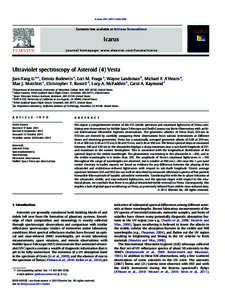 Icarus–649  Contents lists available at SciVerse ScienceDirect Icarus journal homepage: www.elsevier.com/locate/icarus