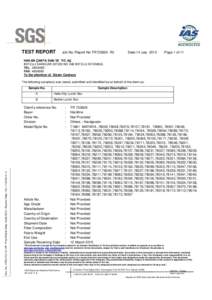 TEST REPORT  Job No./Report No TR732626 R2 Date:14 July 2015
