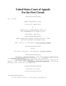 United States Court of Appeals For the First Circuit No[removed]KATHY RODRÍGUEZ-VIVES, Plaintiff, Appellant, v.