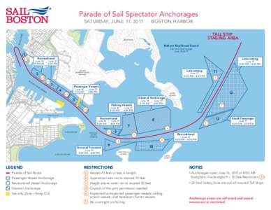 Parade of Sail Spectator Anchorages SATURDAY, JUNE 17, 2017 · BOSTON HARBOR RIVER MYST IC