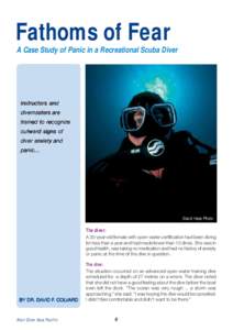 Fathoms of Fear  A Case Study of Panic in a Recreational Scuba Diver Instructors and divemasters are