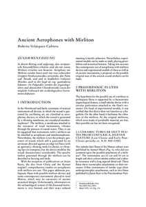 Ancient Aerophones with Mirliton Roberto Velázquez Cabrera
