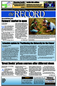 Choosing health Inside this edition: Anti-tobacco youth summit targeting teens June 3-5 CUSTOMS begins 2-month orientation, page 2 Raider Rocket Team wins for design, page 3