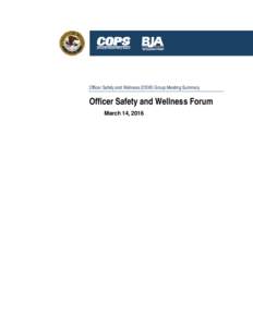 Office Safety and Wellness (OSW) Group Meeting Summary