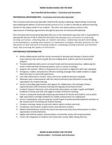 Microsoft Word - Curriculum & Instruction Job Description)