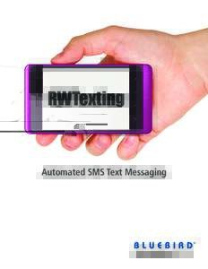 RWTexting  Automated SMS Text Messaging RentWorks Version 4.1