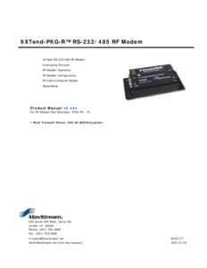 XT_1 Watt_900MHz_RS-232_RF Modem