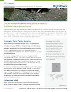 C A SE STUDY  Product solution for: Ground Movement Monitoring for Midstream
