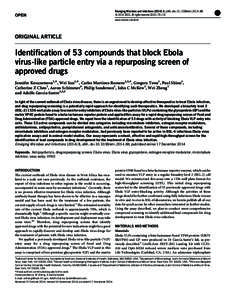 OPEN  Emerging Microbes and Infections[removed], e84; doi:[removed]emi[removed] ß 2014 SSCC. All rights reserved[removed]www.nature.com/emi