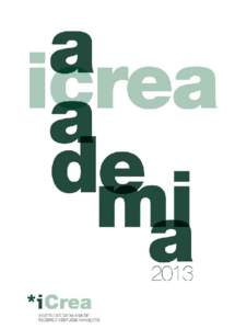 Index  ICREA and the ICREA Academia programme 4