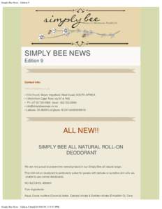 Simply Bee News - Edition 9