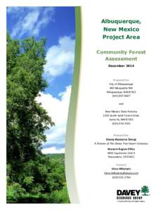 Albuquerque, New Mexico Project Area Community Forest Assessment December 2014