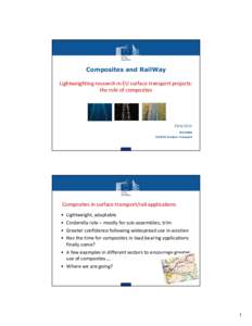 6 - Lightweighting research in EU surface transport projects