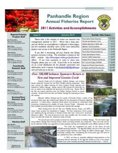 Panhandle Fisheries Report, 2011