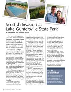 Scottish Invasion at Lake Guntersville State Park By Kenny Johnson, Public Information Specialist When newlyweds Garry and Lisa Cossar chose Lake Guntersville Resort