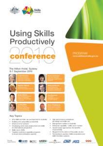 Using Skills  Productively PROGRAM  www.skillsaustralia.gov.au