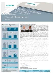 Shareholder Letter  Investor Relations Shareholder Letter May 2015