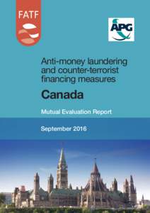 Anti-money laundering and counter-terrorist financing measures Canada Mutual Evaluation Report