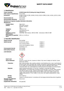 SAFETY DATA SHEET  1. Identification Product identifier  SC3XXX Series Part B Coating and Lining (All Colors)