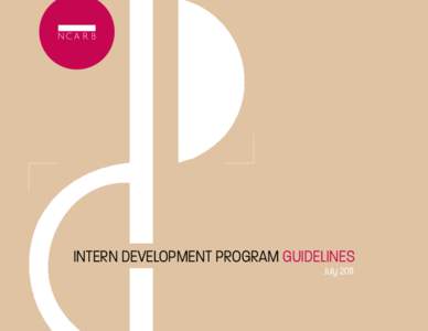 Intern Development Program Guidelines July 2011 IDP Guidelines This document, effective July 2011, supersedes all previous