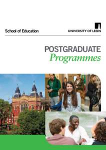 School of Education  POSTGRADUATE Programmes