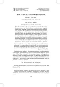 The International Journal of Clinical and Experimental Hypnosis 2003, Vol. 51, No. 3, pp. 195–231 #