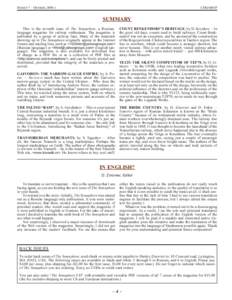 НОМЕР 7— ОКТЯБРЬ 2004 Г.  СЕМАФОР SUMMARY This is the seventh issue of The Semaphore, a Russianlanguage magazine for railway enthusiasts. The magazine is