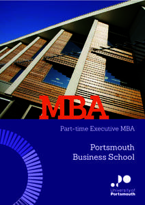MBA  Part-time Executive MBA Portsmouth Business School