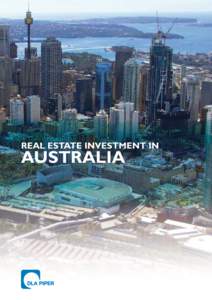 REAL ESTATE INVESTMENT in  Australia Contents
