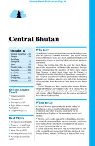 ©Lonely Planet Publications Pty Ltd  Central Bhutan Why Go? Trongsa Dzongkhag[removed]Trongsa........................ 114