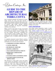 Microsoft Word - REPAIR OF ARCHITECTURAL TERRA COTTA-2010