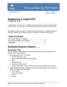 Registering to Collect PST