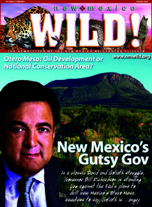 VOLUME VI NUMBER I  SPRING 2004 Otero Mesa: Oil Development or National Conservation Area?